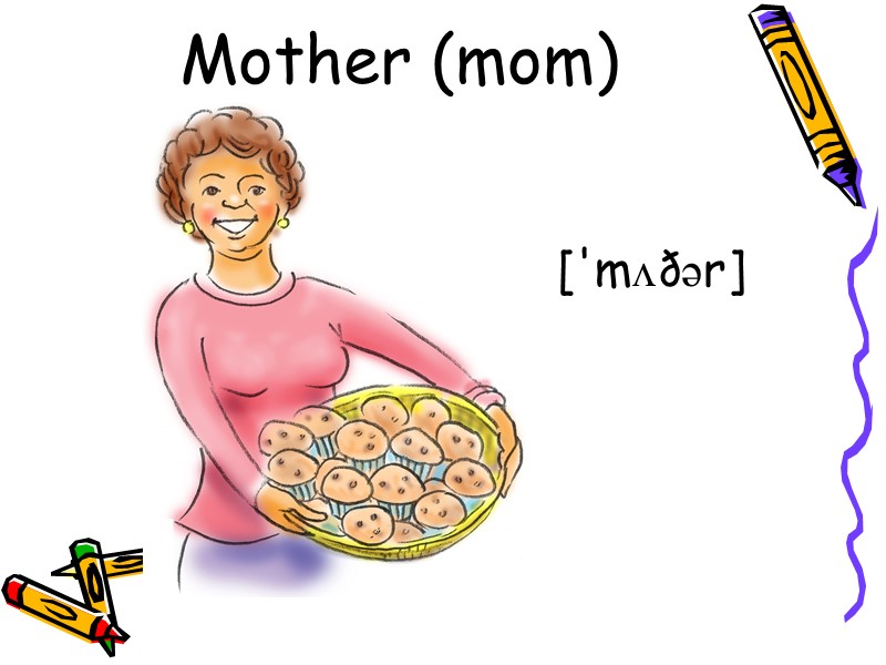 Mother (mom) ['mʌðər]